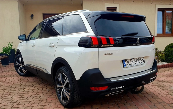 Peugeot 5008 cena 88500 przebieg: 190500, rok produkcji 2019 z Legnica małe 704
